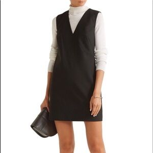Elizabeth and James V Neck Black Shift Dress